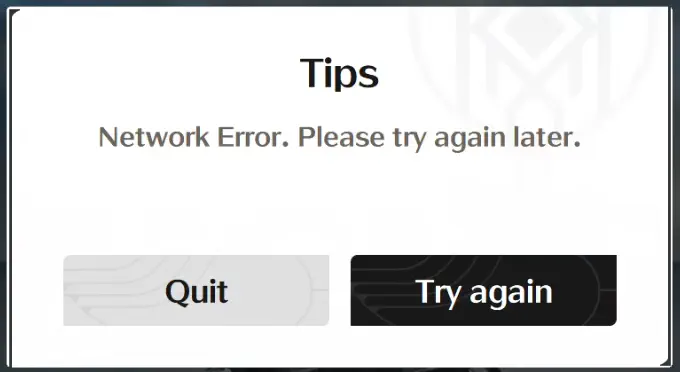 Wuthering waves error - Tips - Network Error